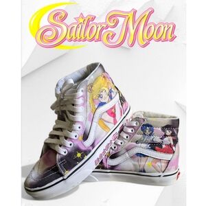Sailor Moon High-Top VANS sneakers - White